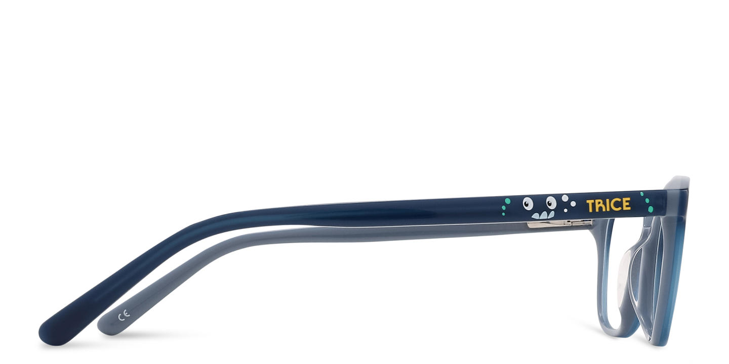 Shop TRICE Logo Kids Square Eyeglasses in Blue online.