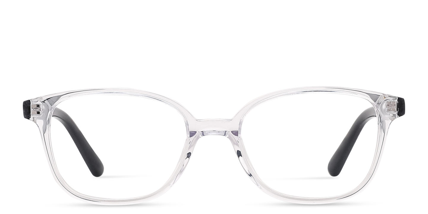 TRICE Logo Kids Square Eyeglasses in Clear – Product Photo 0