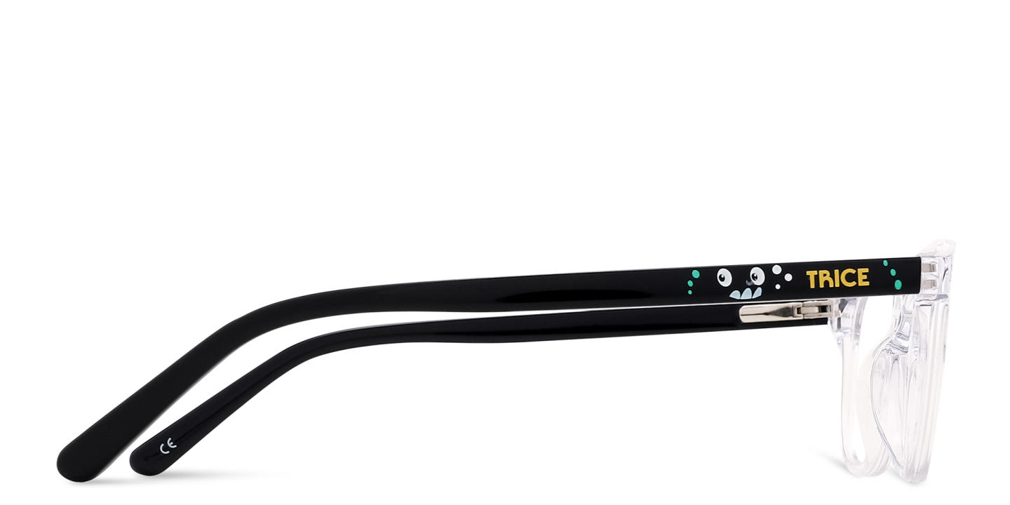 Shop TRICE Logo Kids Square Eyeglasses in Clear online.