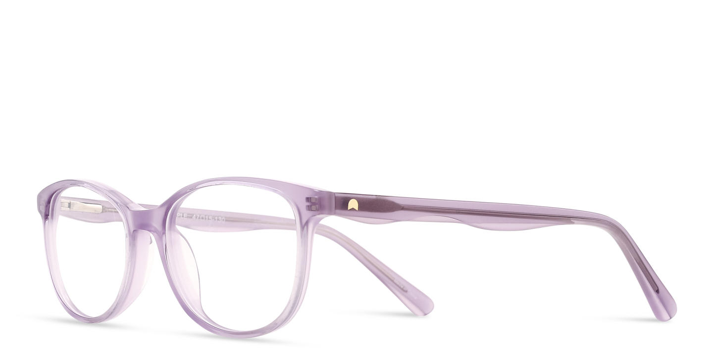 TRICE Logo Kids Cat-Eye Eyeglasses in Purple – Product Photo 1