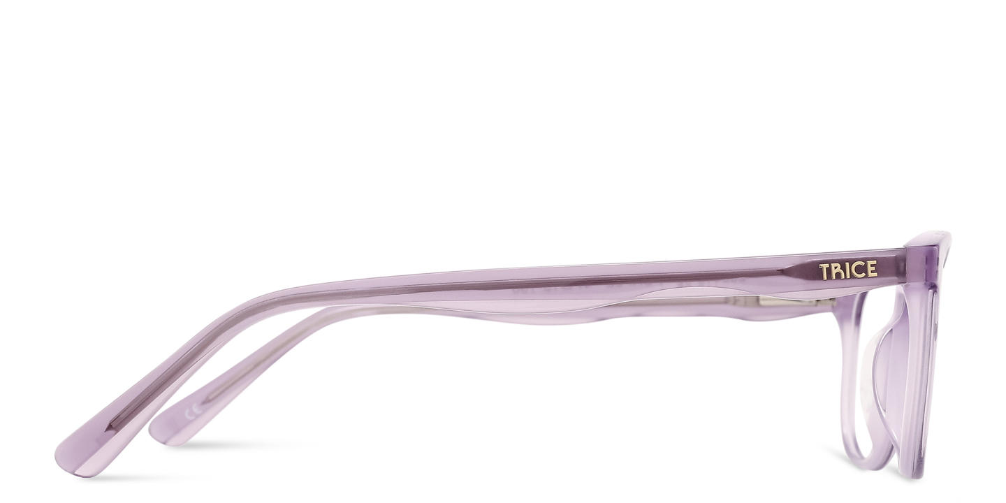 TRICE Logo Kids Cat-Eye Eyeglasses in Purple – Product Photo 3