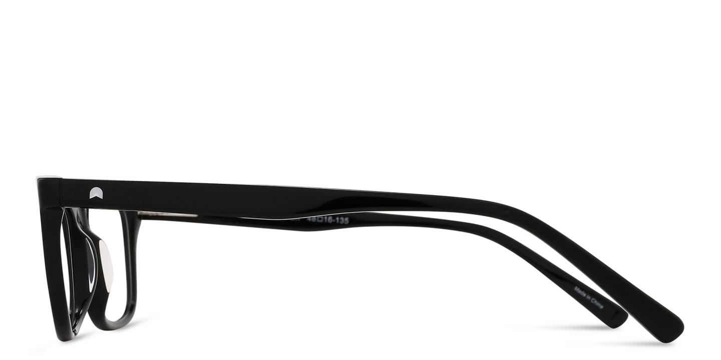 TRICE Logo Kids Rectangle Eyeglasses in Black – Product Photo 2