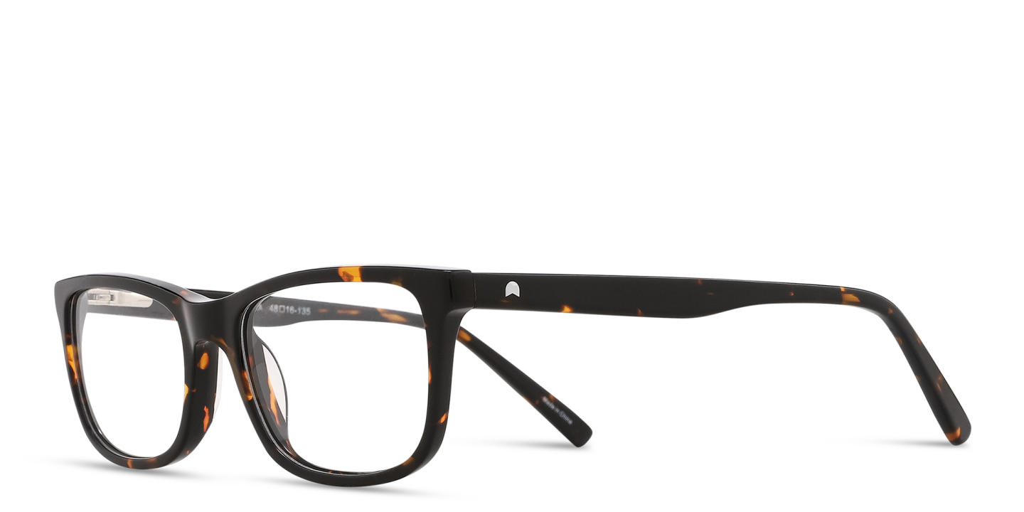 TRICE Logo Kids Rectangle Eyeglasses in Havana – Product Photo 1