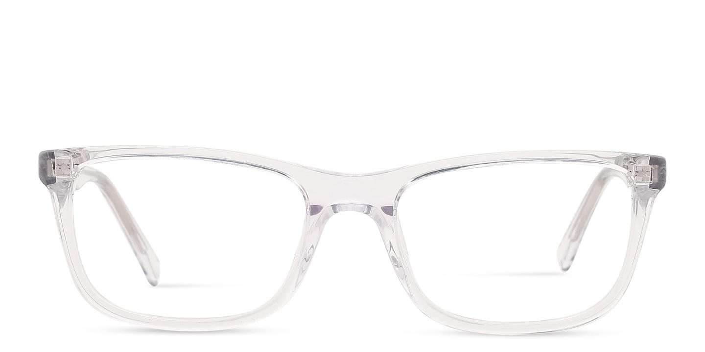 TRICE Logo Kids Rectangle Eyeglasses in Crystal – Product Photo 0