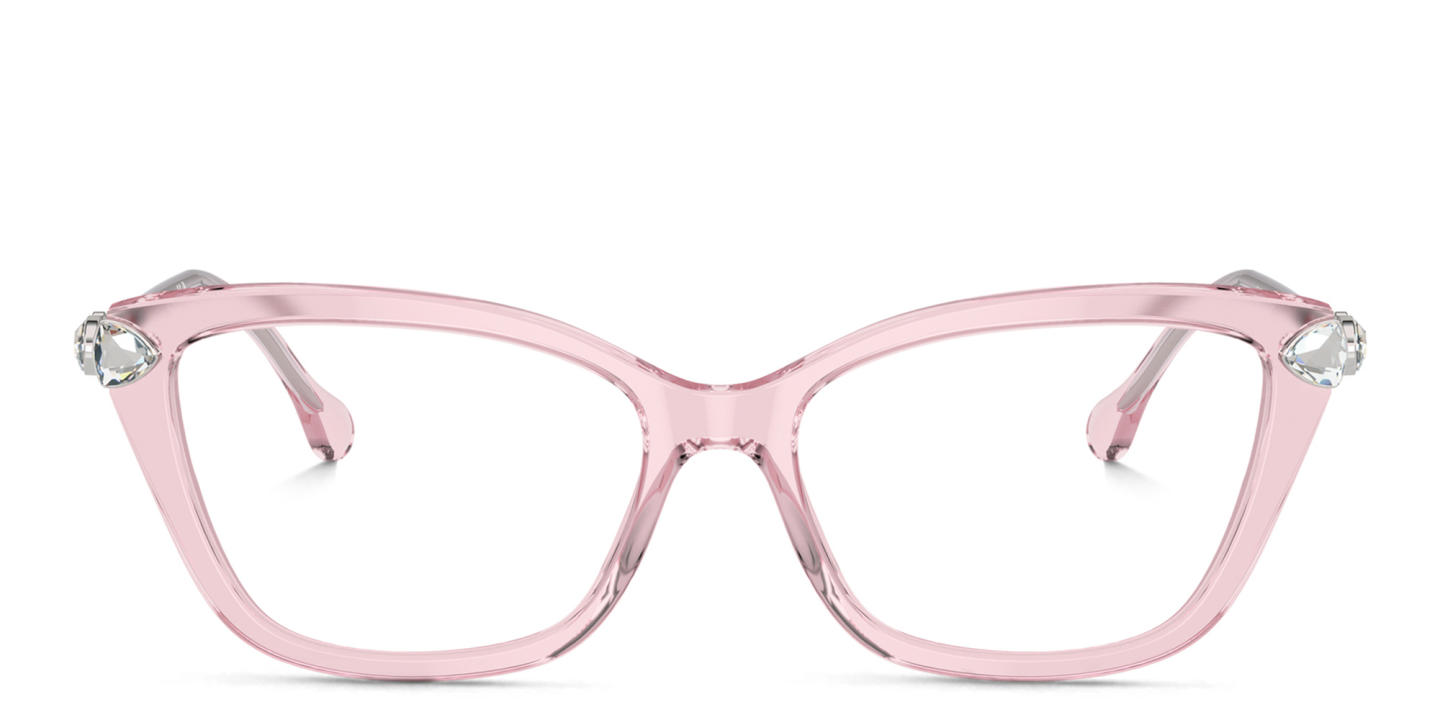 Swarovski Crystal-Embellished Cat-Eye Eyeglasses in Pink – Product Photo 0