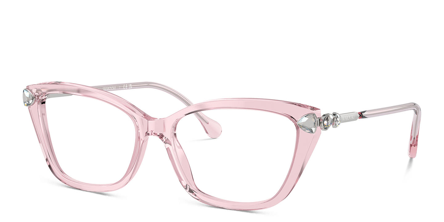 Swarovski Crystal-Embellished Cat-Eye Eyeglasses in Pink – Product Photo 1