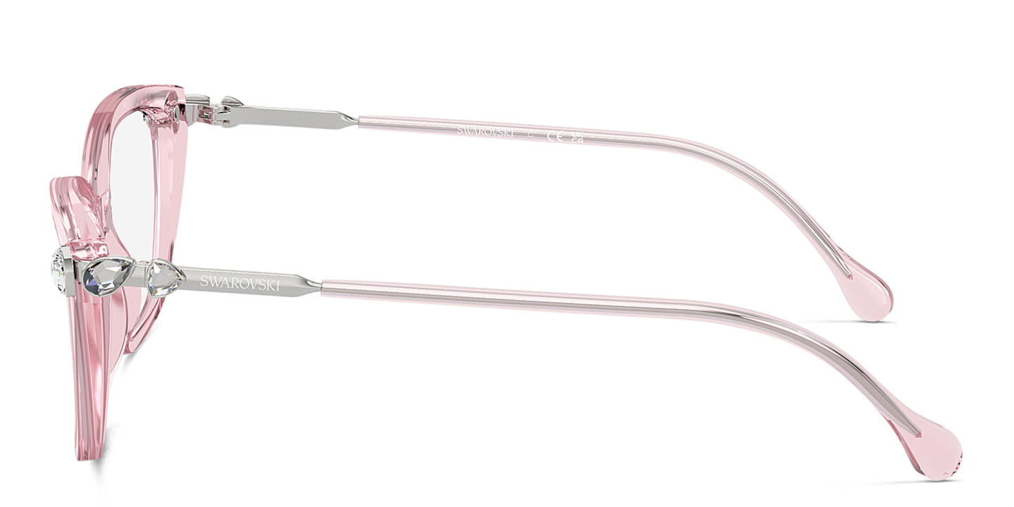Swarovski Crystal-Embellished Cat-Eye Eyeglasses in Pink – Product Photo 2