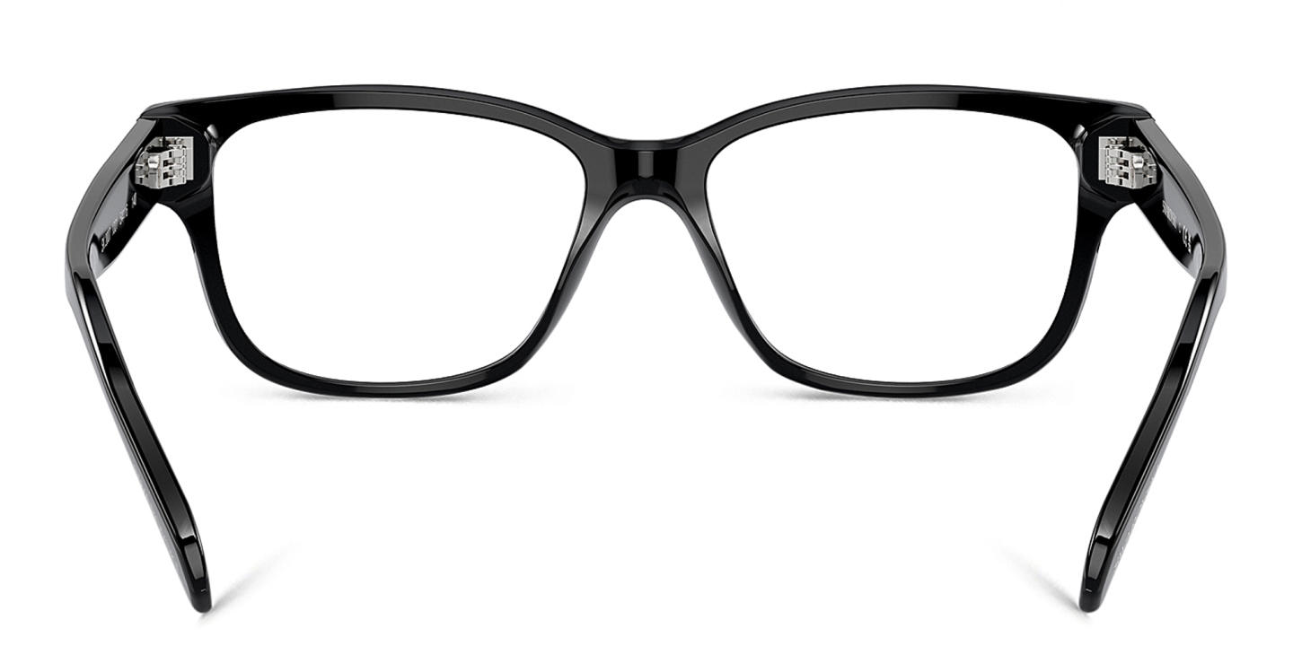 Swarovski Crystal-Studded Square Eyeglasses in Black – Product Photo 3