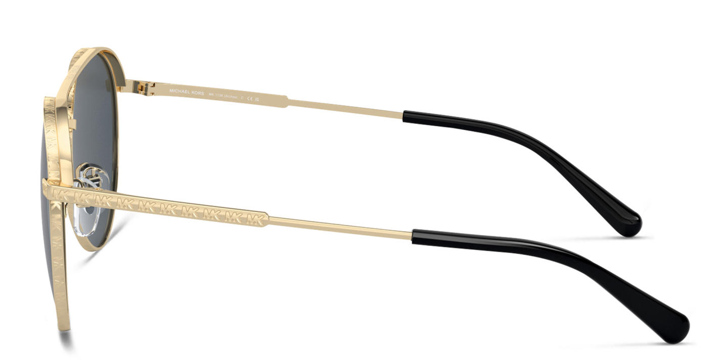 Michael Kors Arches Pilot Sunglasses in Gold – Product Photo 2