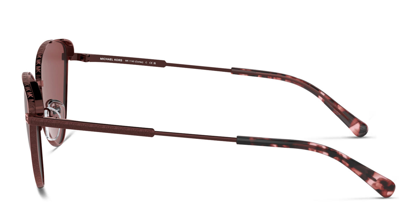 نظارات شمسية كات آي من مايكل كورس بلون أحمر داكن - صورة المنتج 2