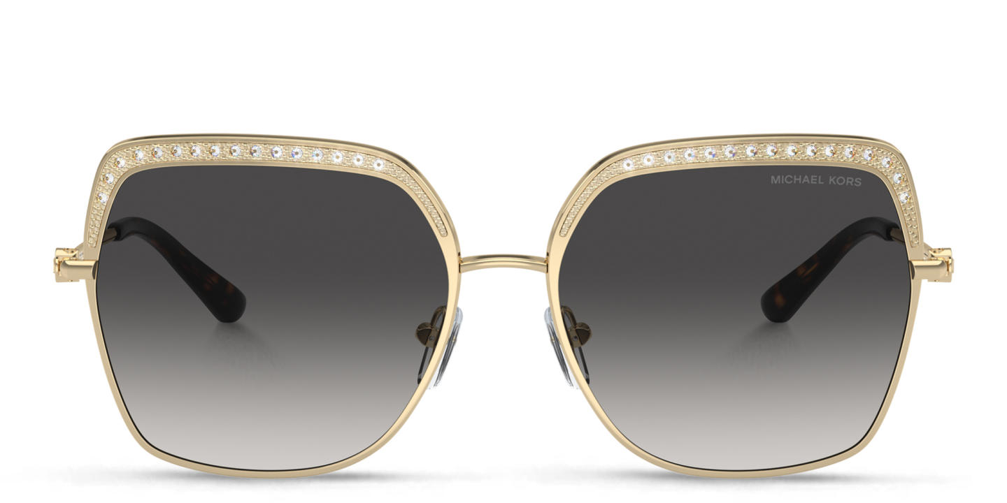 Michael Kors Greenpoint Oversized Square Sunglasses in Gold – Product Photo 0