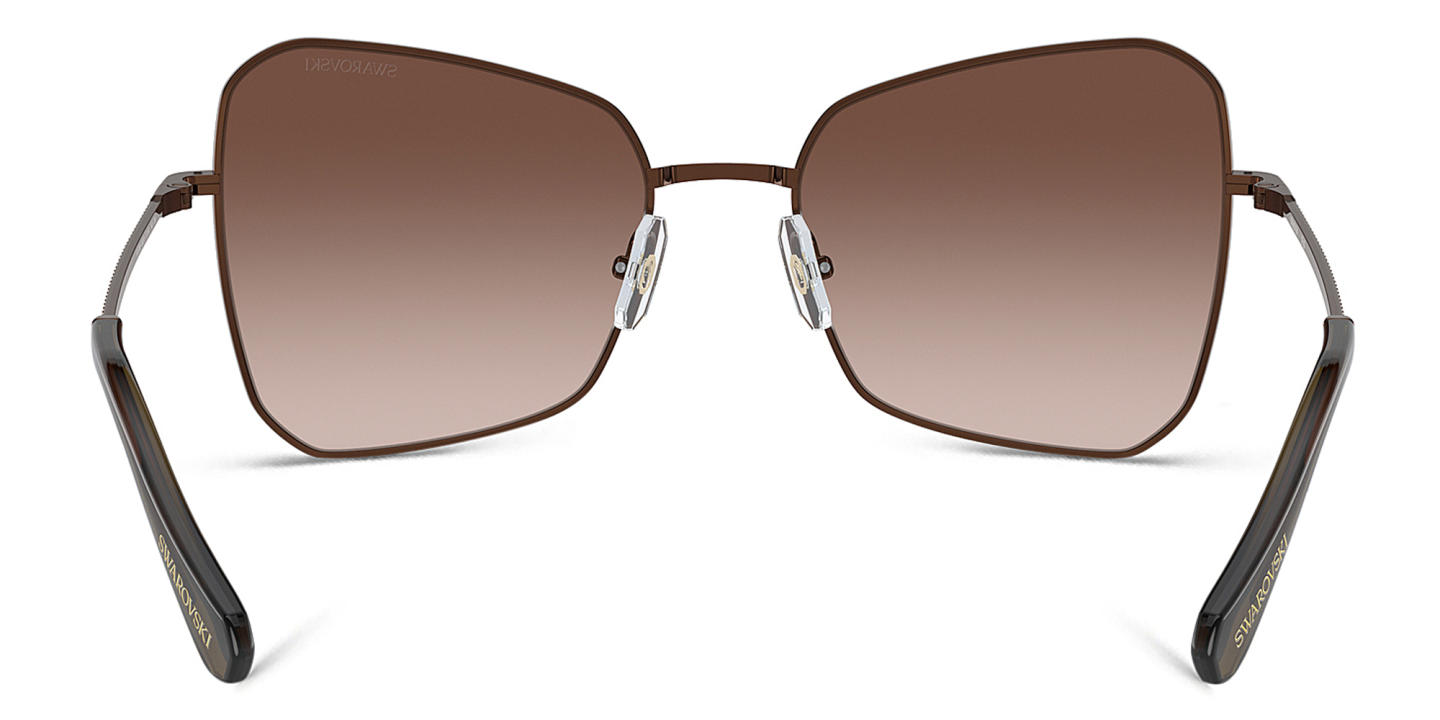 Swarovski Crystal Cat-Eye Sunglasses in Brown – Product Photo 3