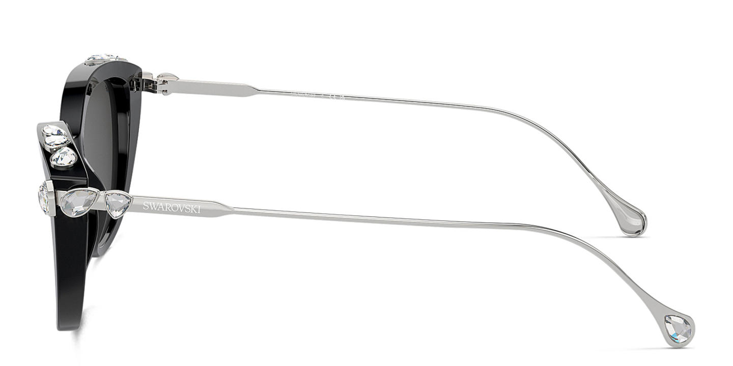 Swarovski Crystal-Embellished Cat-Eye Sunglasses in Black – Product Photo 2