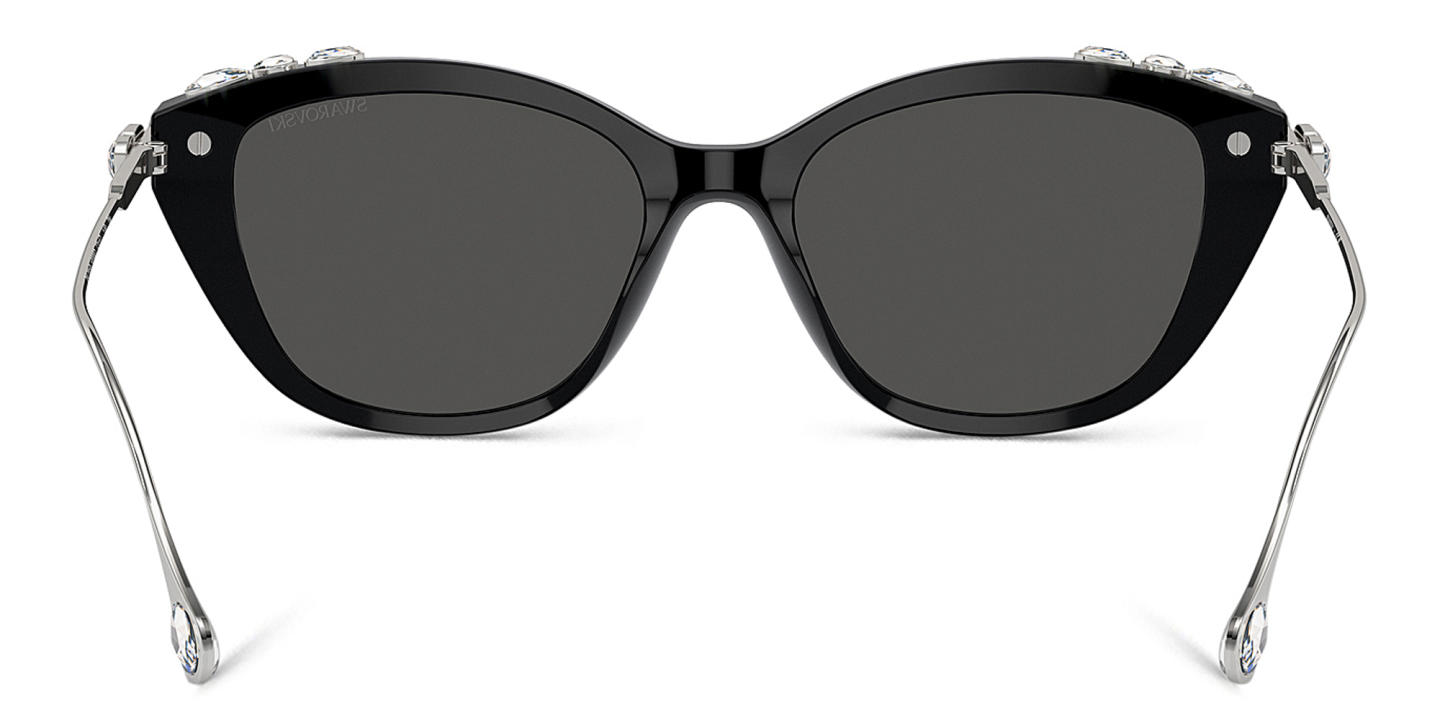Swarovski Crystal-Embellished Cat-Eye Sunglasses in Black – Product Photo 3