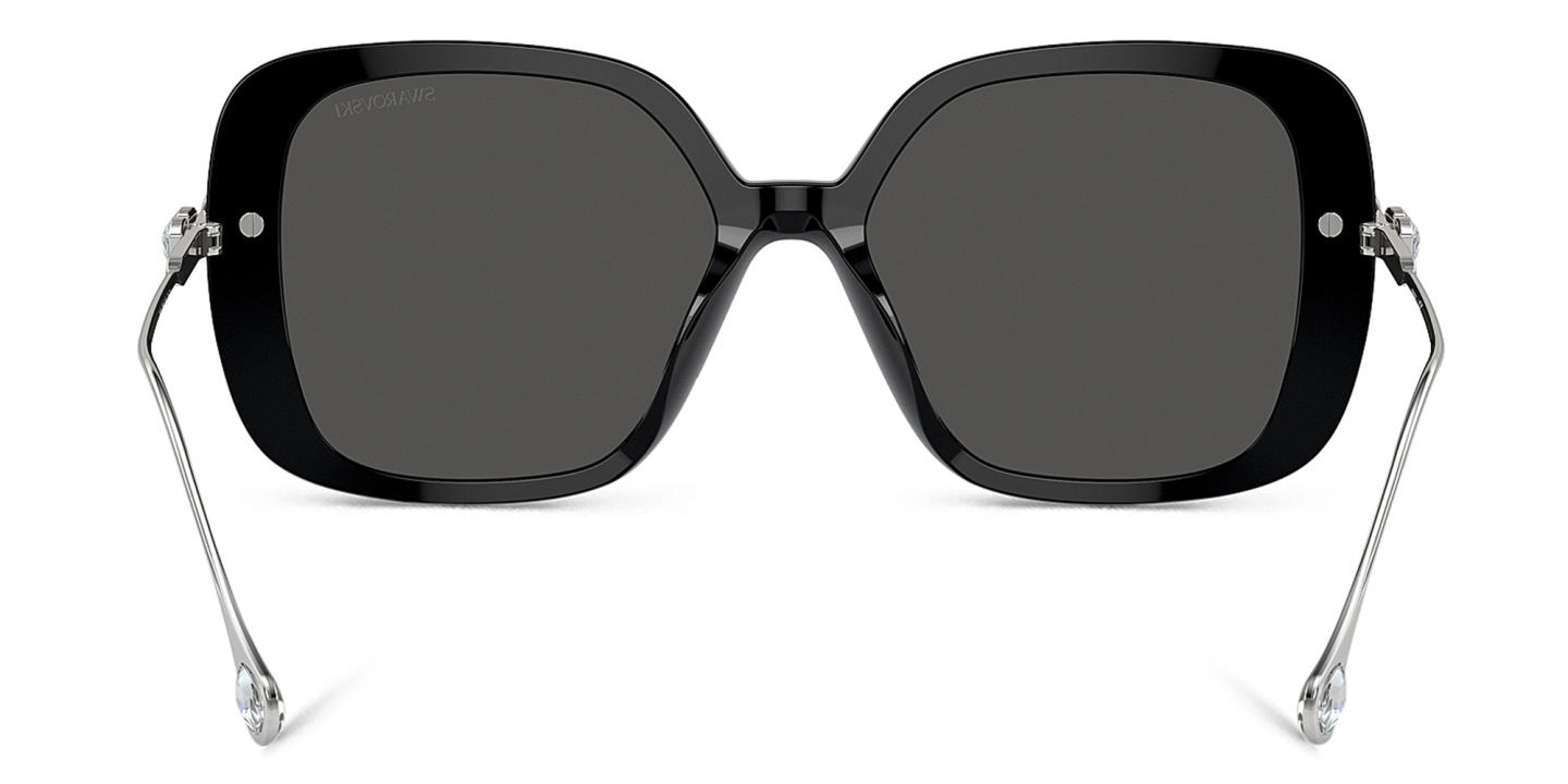 Swarovski Crystal-Embellished Oversized Square Sunglasses in Black – Product Photo 3
