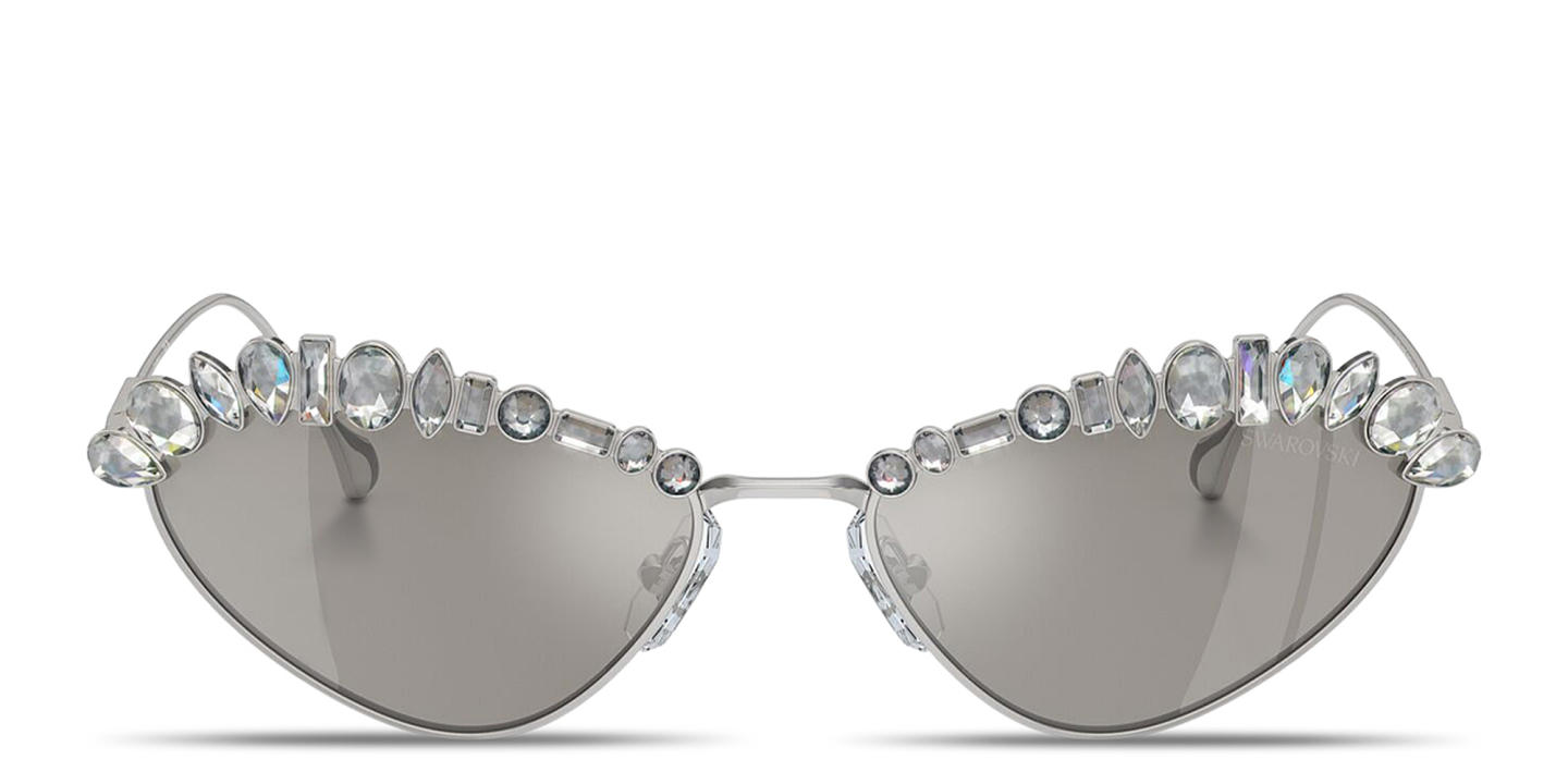 Buy Swarovski Crystal-Studded Irregular Sunglasses Online Doctor