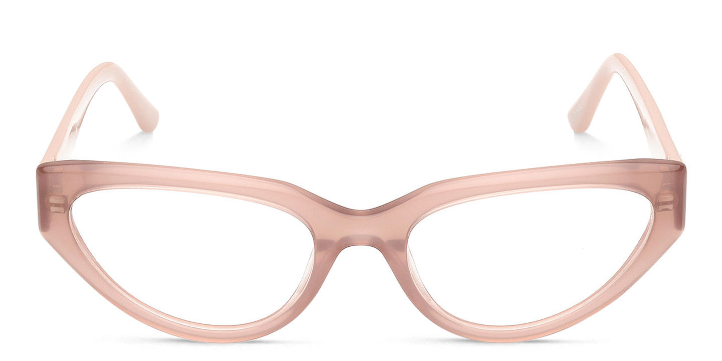 Guess Logo Cat-Eye Eyeglasses in Pink – Product Photo 0