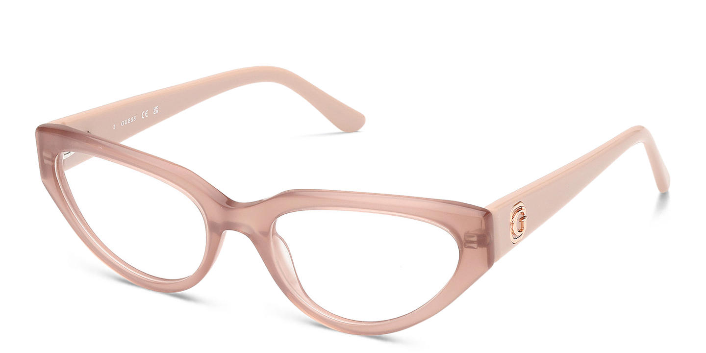Guess Logo Cat-Eye Eyeglasses in Pink – Product Photo 1
