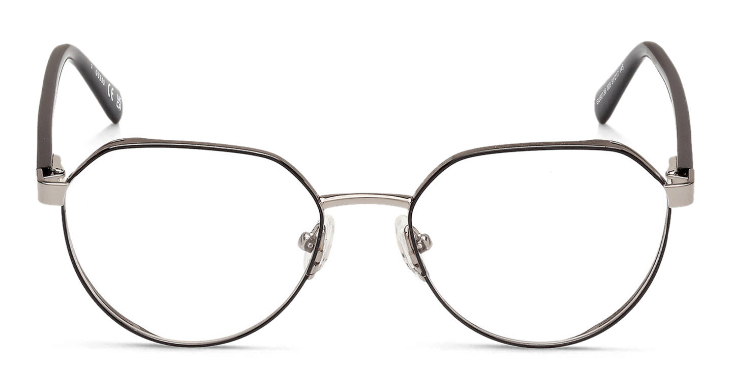 Guess Logo Irregular Eyeglasses in Black – Product Photo 0