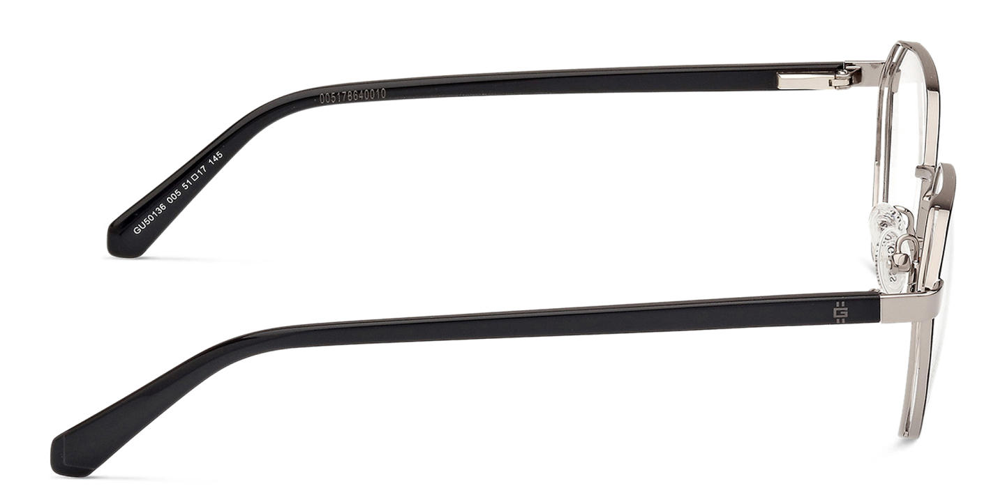 Guess Logo Irregular Eyeglasses in Black – Product Photo 2