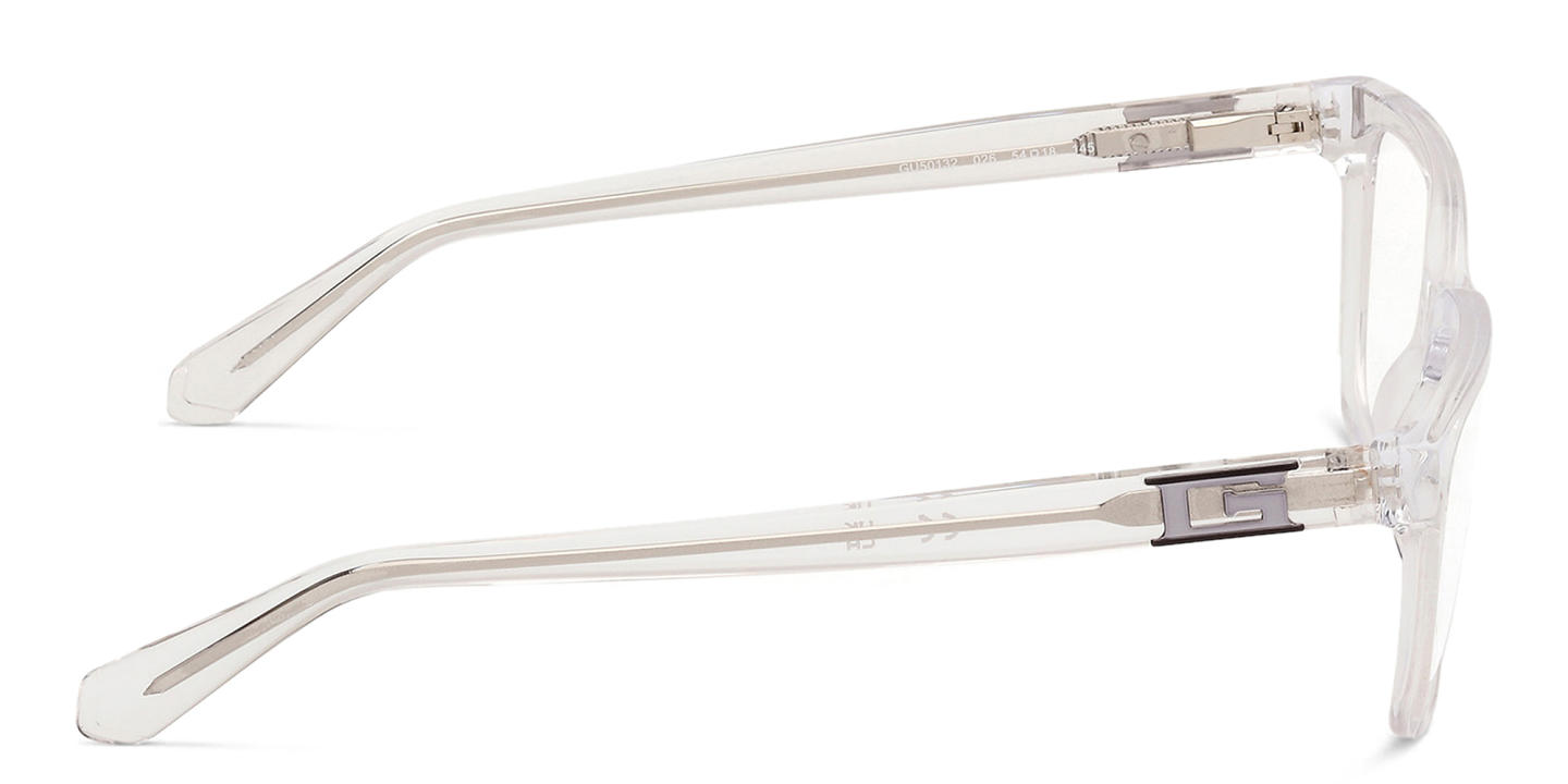 Guess Logo Rectangle Eyeglasses in Clear – Product Photo 2