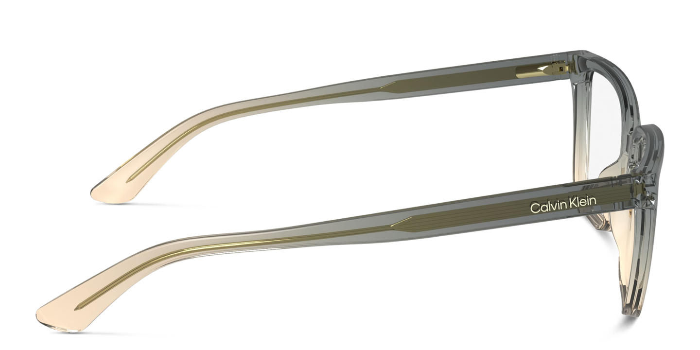 Calvin Klein Logo Rectangle Eyeglasses in Grey – Product Photo 2