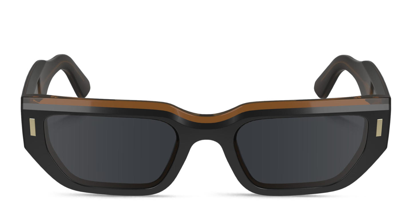 Calvin Klein Logo Unisex Rectangle Sunglasses in Black – Product Photo 0