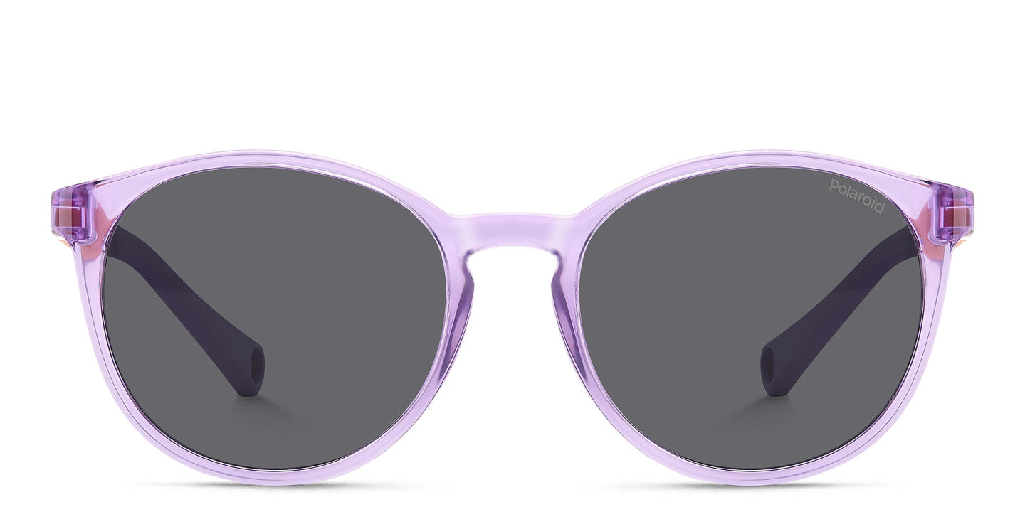 Polaroid Kids Logo Kids Round Sunglasses in Purple – Product Photo 0