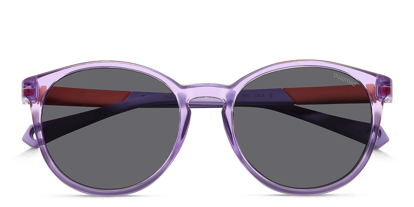 Polaroid Kids Logo Kids Round Sunglasses in Purple – Product Photo 2