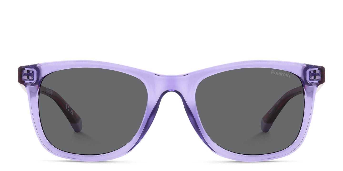 Polaroid Kids Logo Kids Square Sunglasses in Purple – Product Photo 0