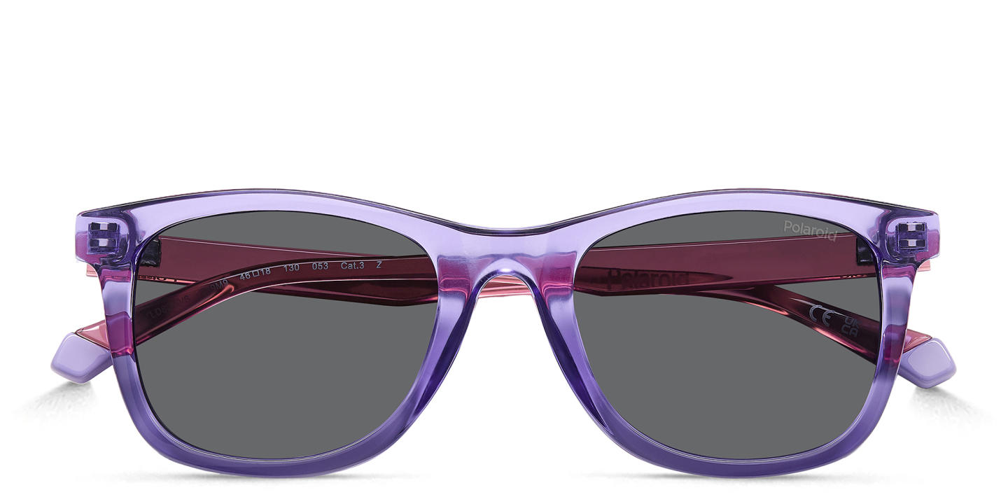 Polaroid Kids Logo Kids Square Sunglasses in Purple – Product Photo 2