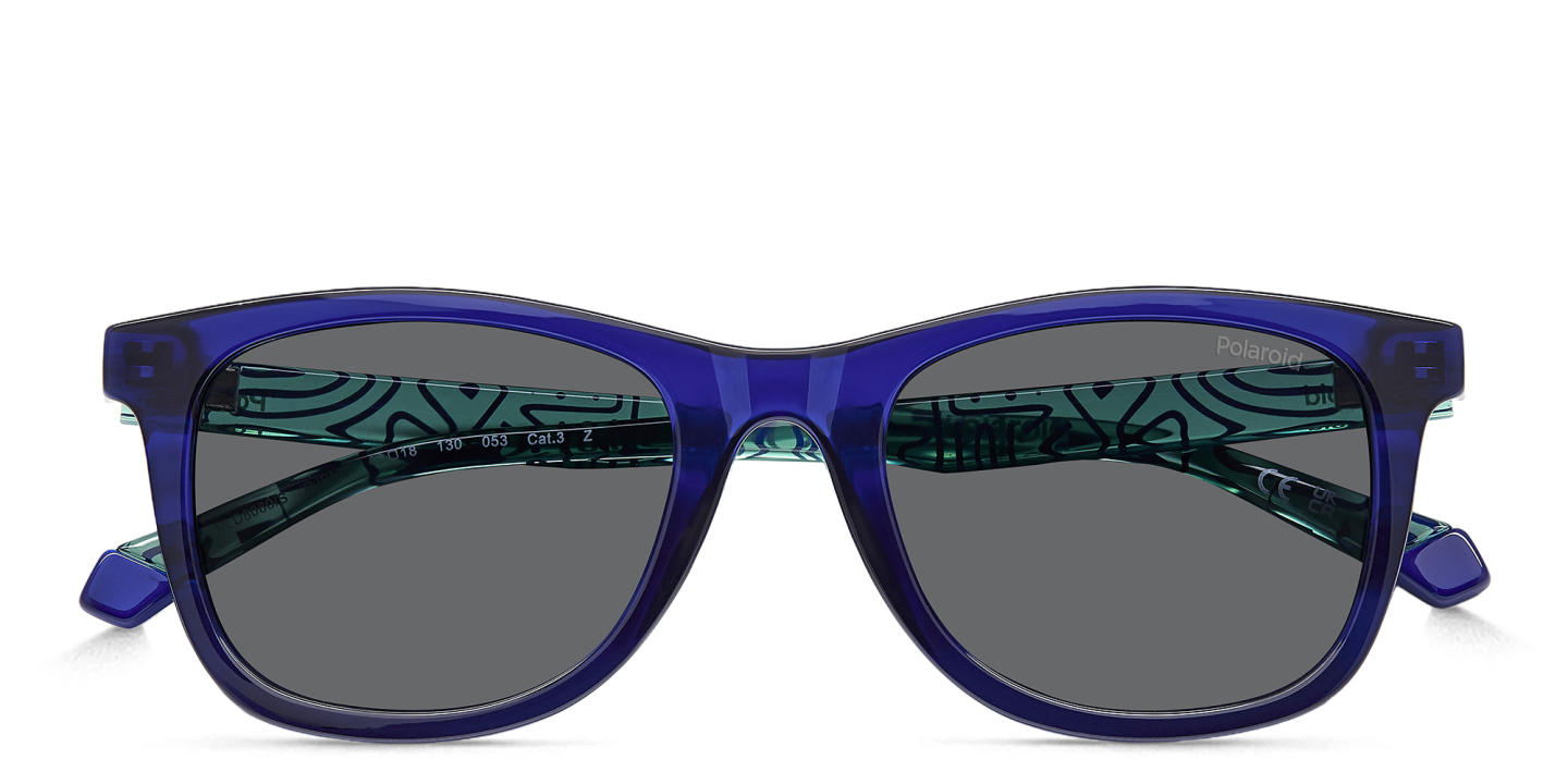 Polaroid Kids Logo Kids Square Sunglasses in Blue – Product Photo 2