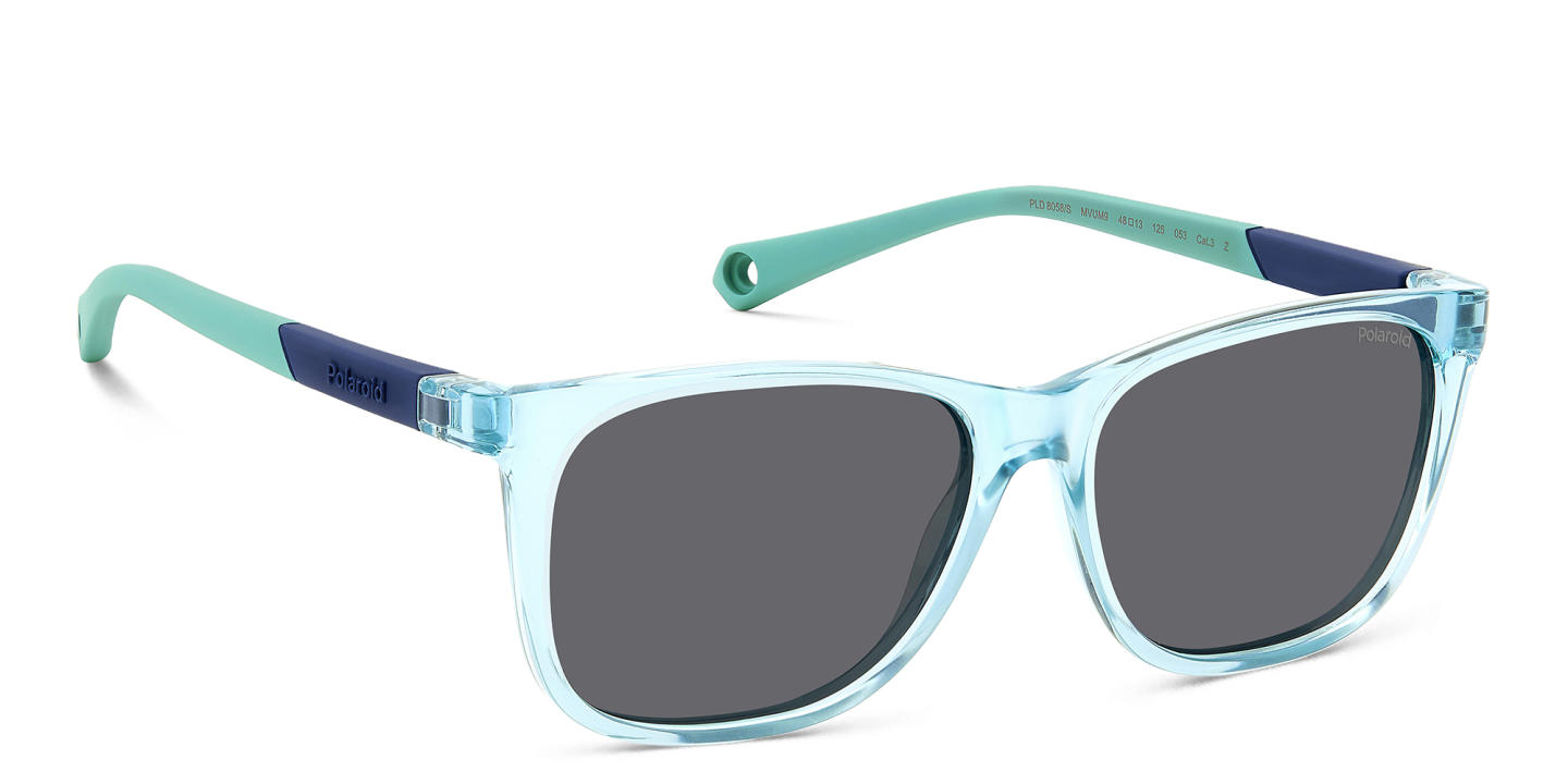 Polaroid Kids Logo Kids Square Sunglasses in Blue – Product Photo 3
