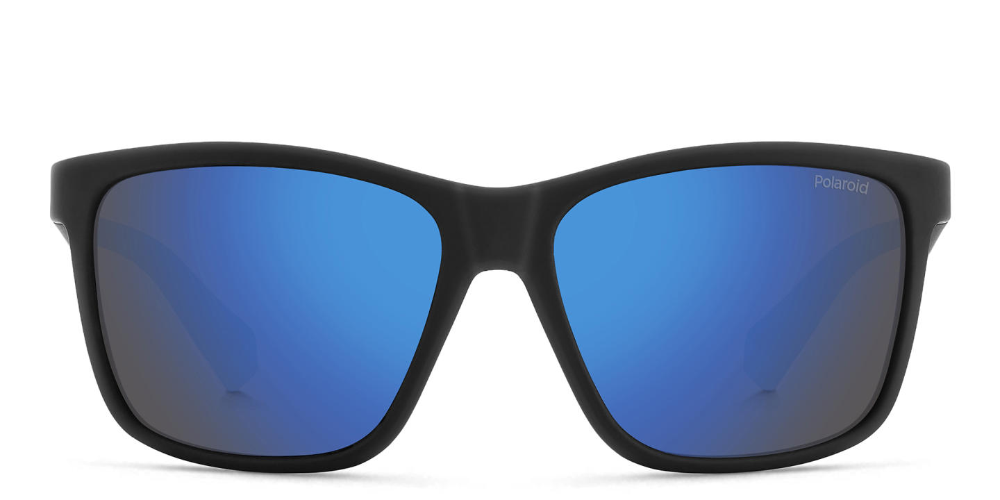 Polaroid Kids Logo Kids Rectangle Sunglasses in Black – Product Photo 0