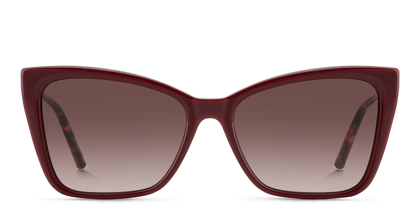 Carolina Herrera Rhinestone-Embellished Cat-Eye Sunglasses in Red – Product Photo 0