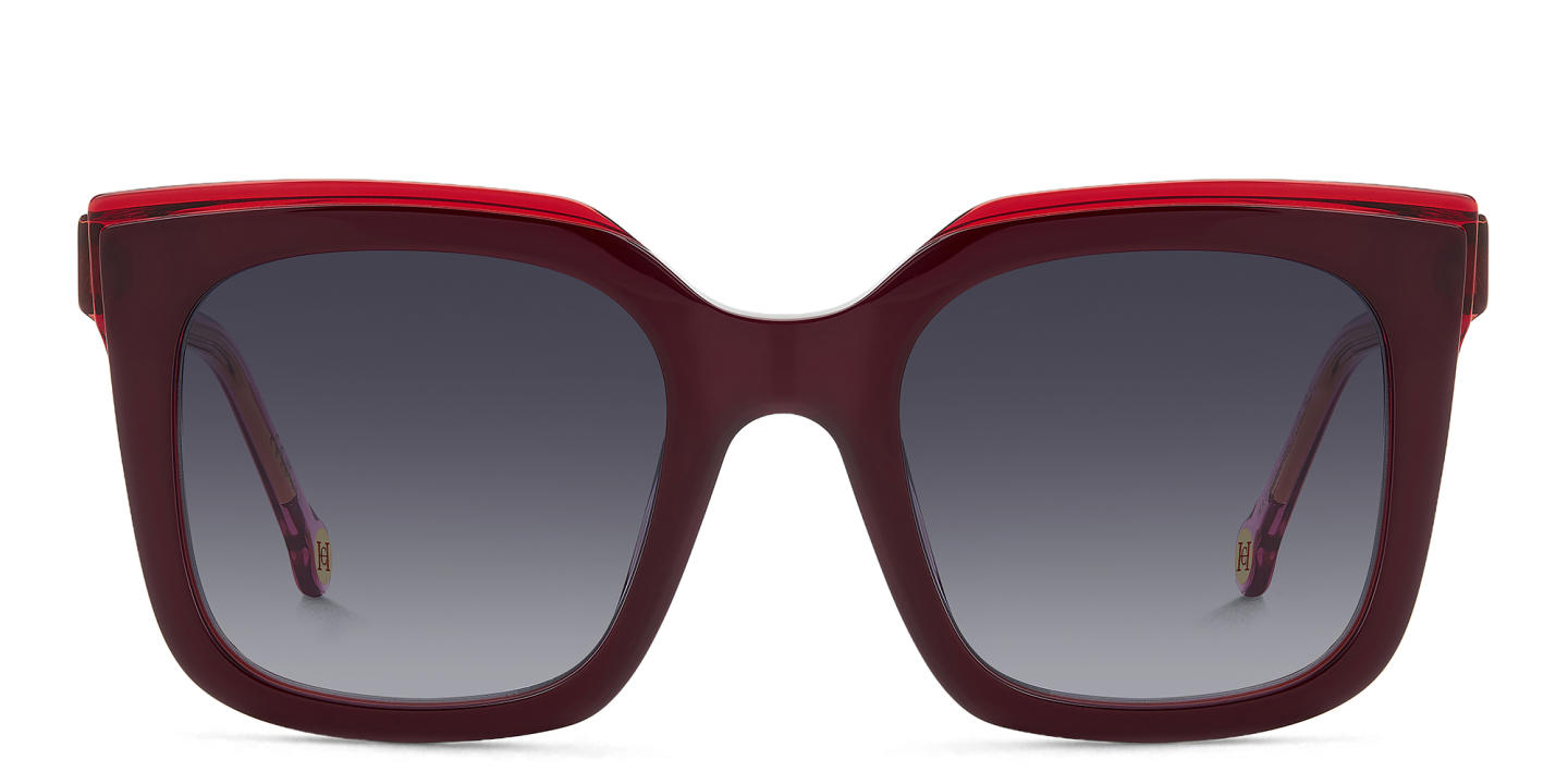 Carolina Herrera Logo Square Sunglasses in Red – Product Photo 0