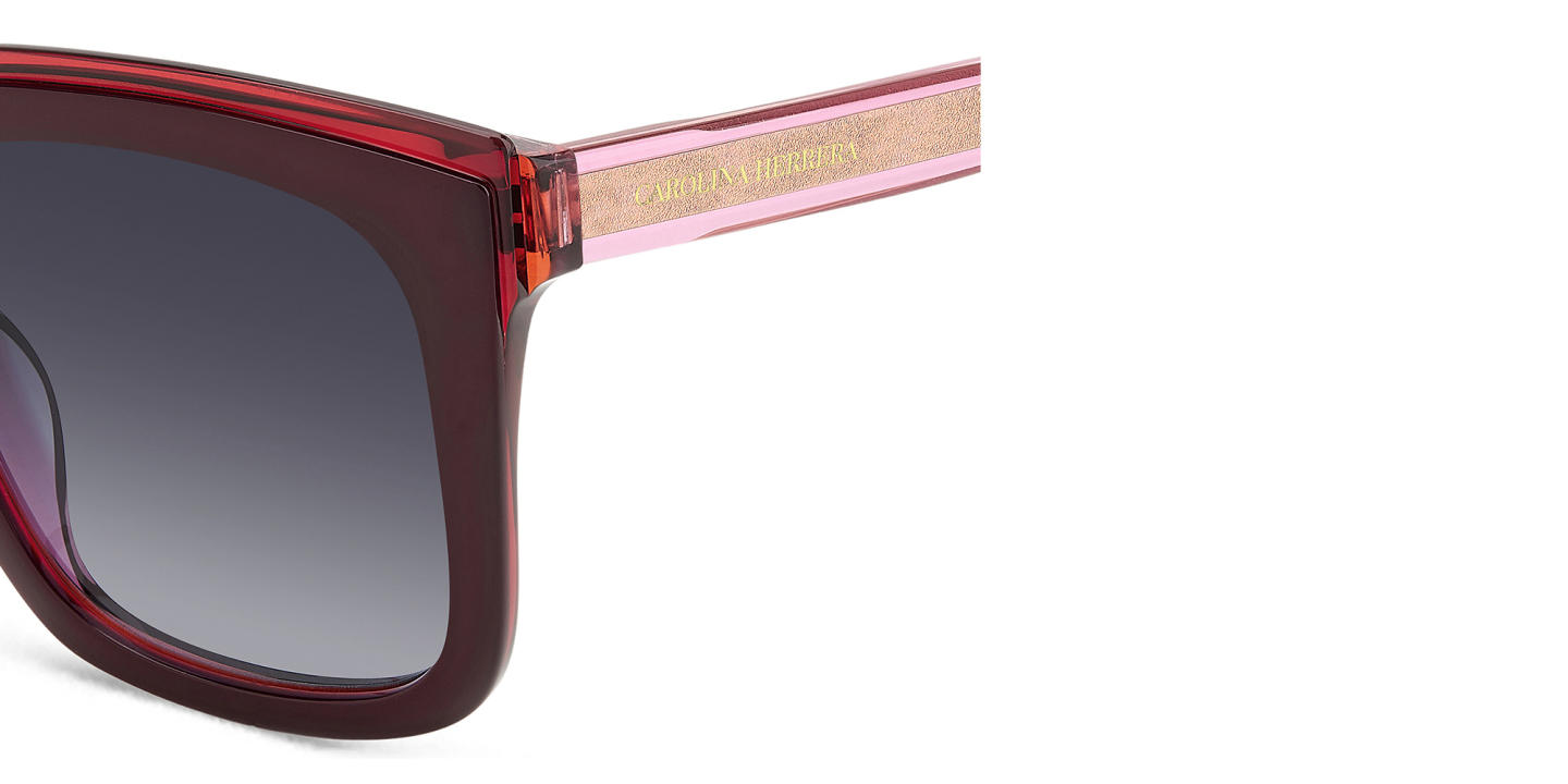 Carolina Herrera Logo Square Sunglasses in Red – Product Photo 2