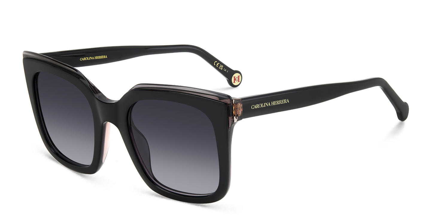 Carolina Herrera Logo Square Sunglasses in Black – Product Photo 1