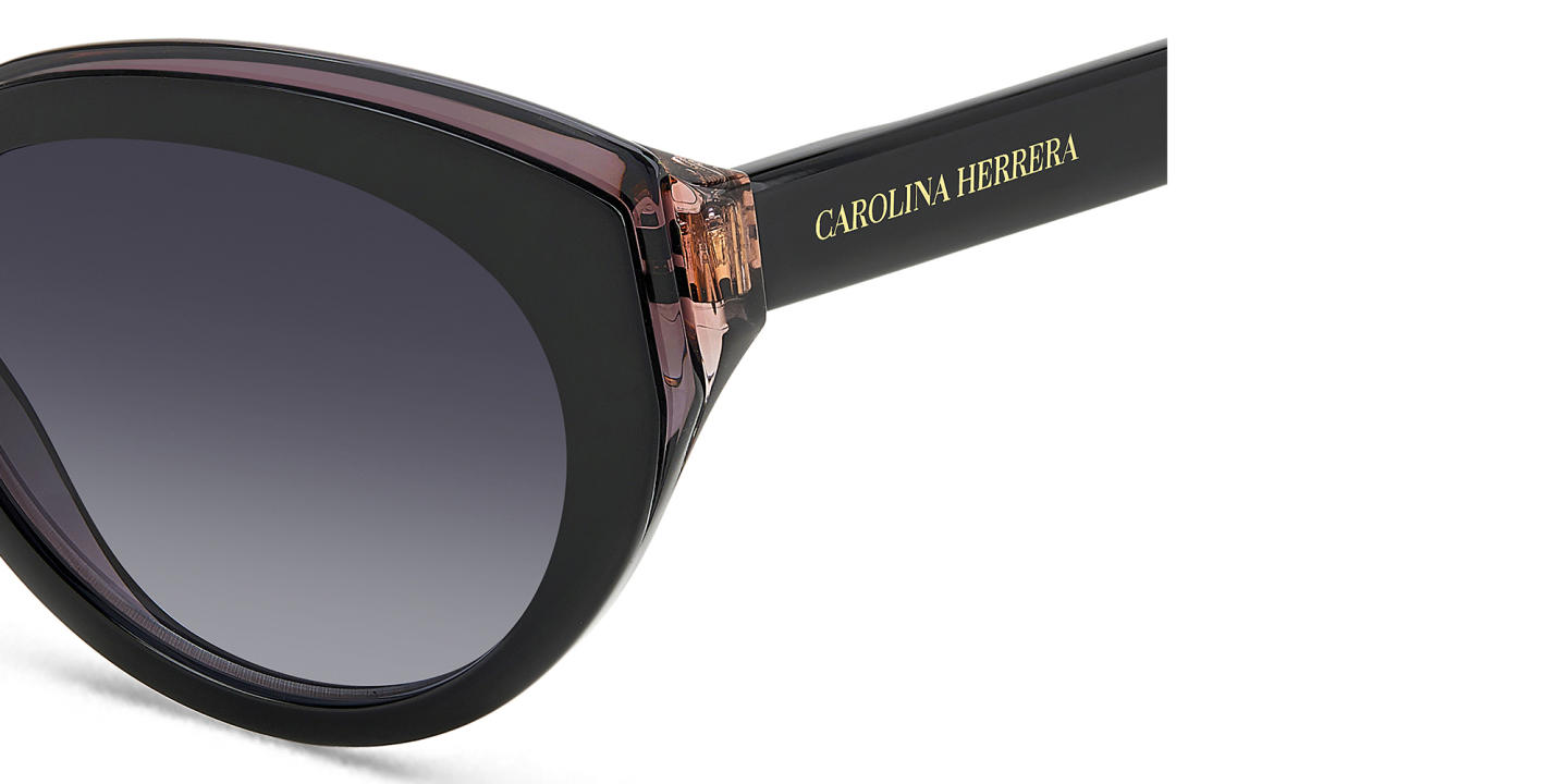 Carolina Herrera Logo Cat-Eye Sunglasses in Black – Product Photo 2
