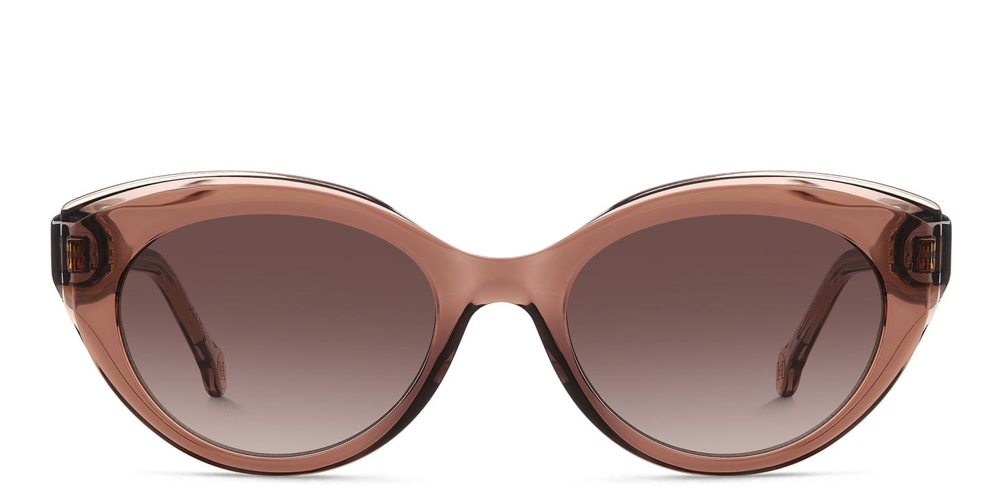 Carolina Herrera Logo Cat-Eye Sunglasses in Brown – Product Photo 0