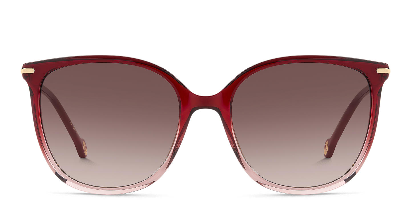 Carolina Herrera Logo Square Sunglasses in Red – Product Photo 0