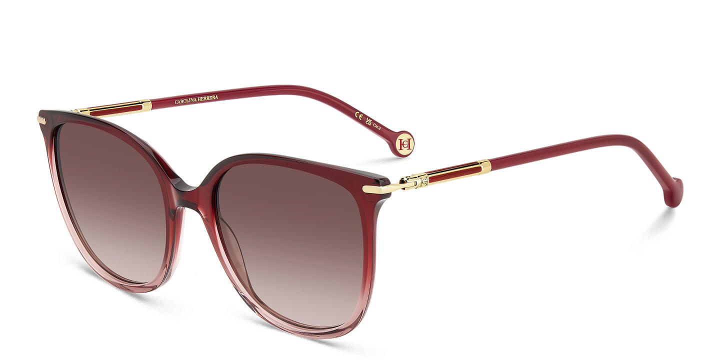 Carolina Herrera Logo Square Sunglasses in Red – Product Photo 1