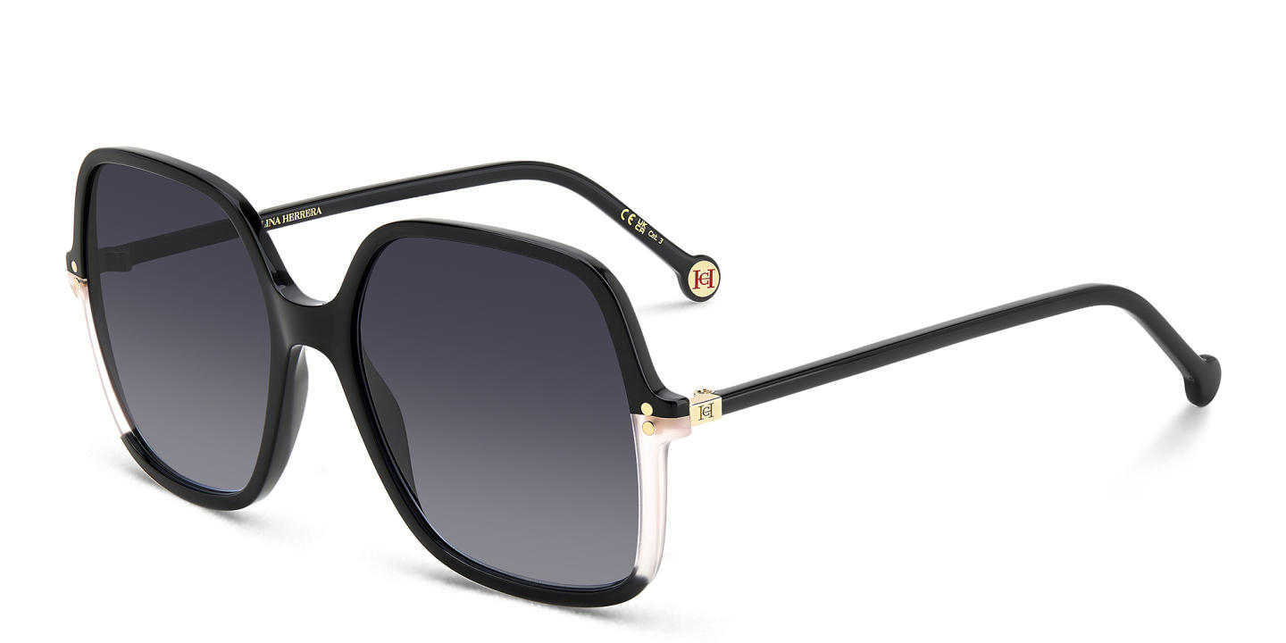 Carolina Herrera Logo Oversized Square Sunglasses in Black – Product Photo 1