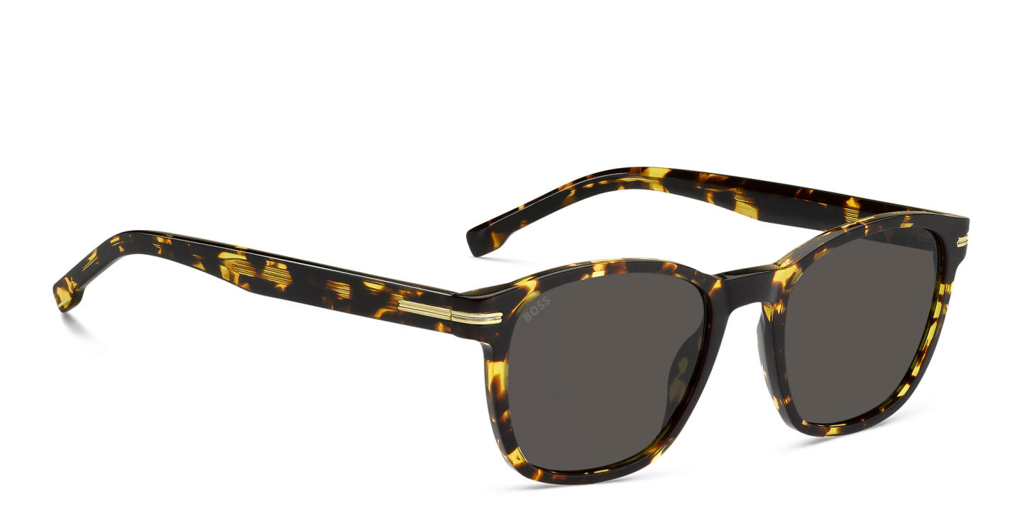 Hugo Boss Logo Square Sunglasses in Tortoise – Product Photo 3