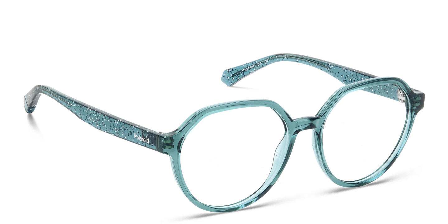 Shop Polaroid Kids Logo Kids Round Eyeglasses in Green online.