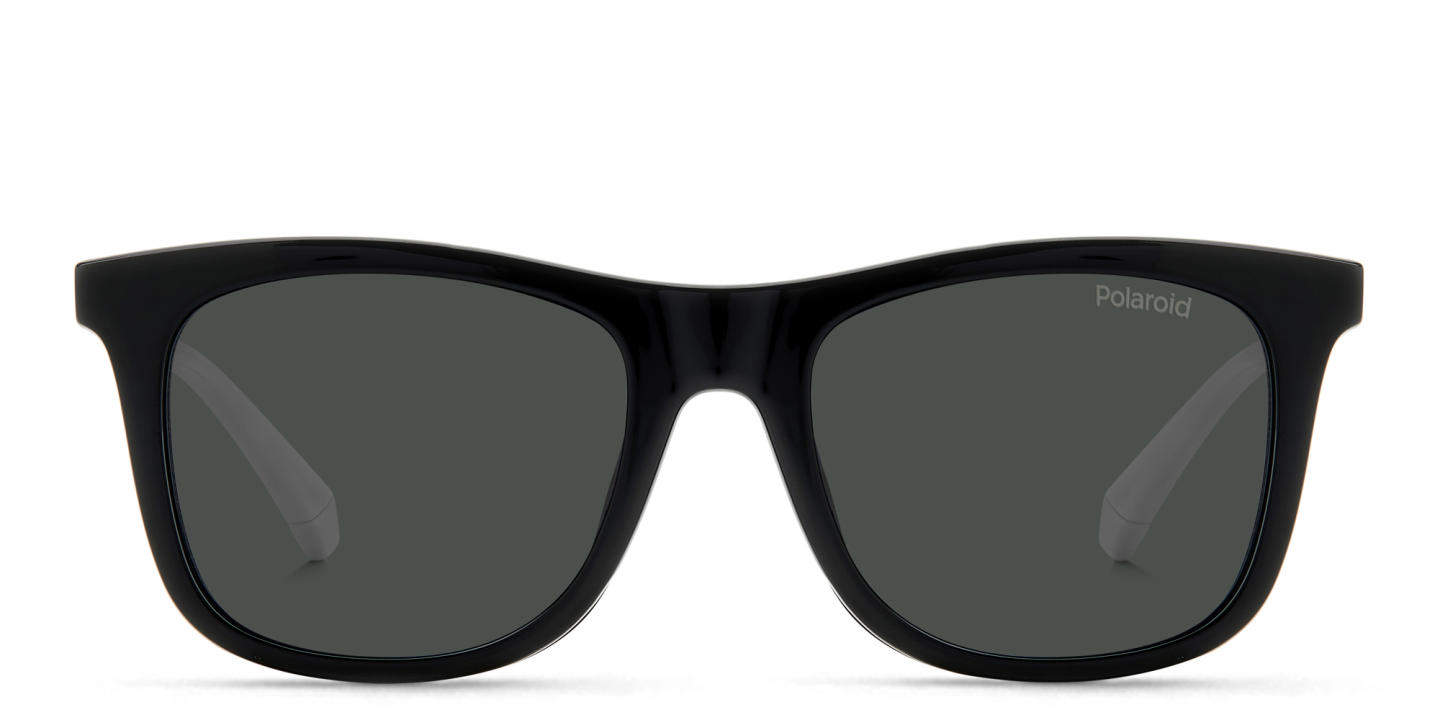 Shop Polaroid Kids Logo Kids Rectangle Eyeglasses in Black online.