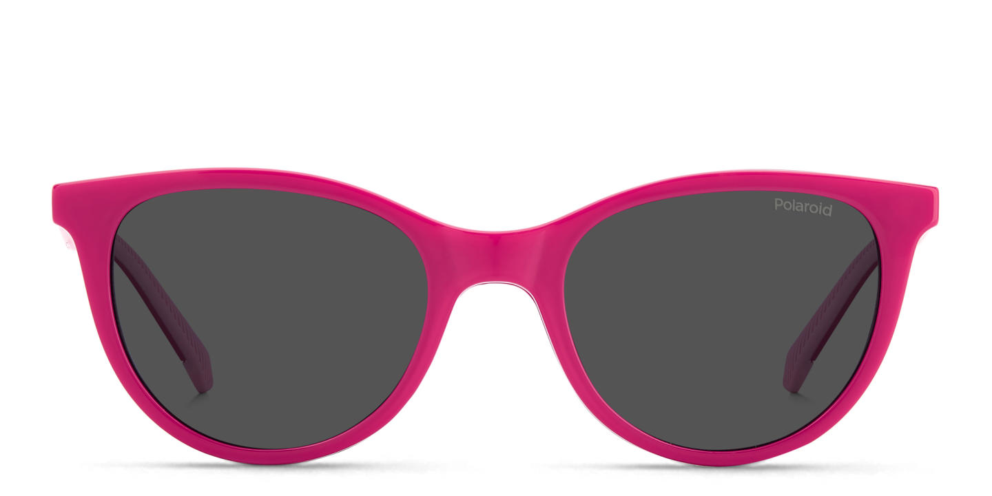 Shop Polaroid Kids Logo Kids Cat-Eye Eyeglasses in Pink online.
