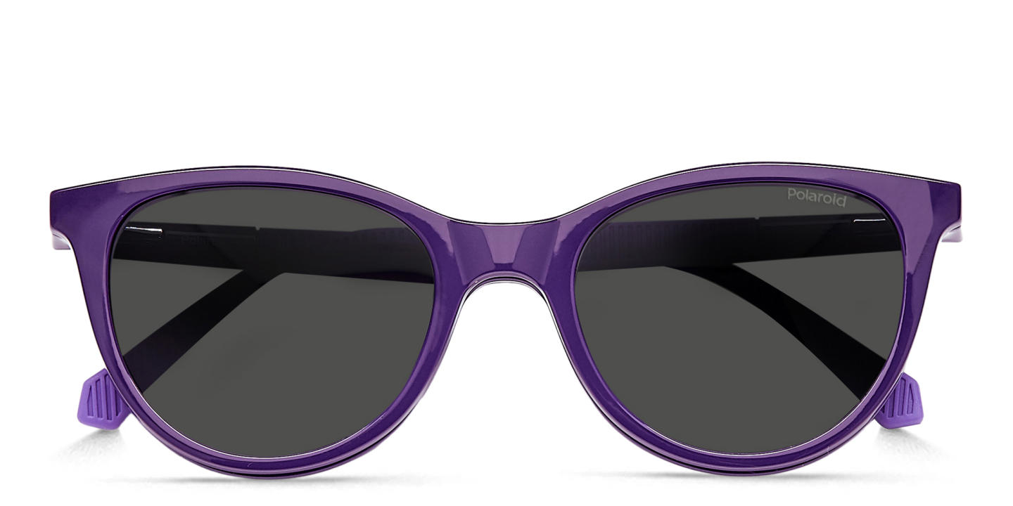 Shop Polaroid Kids Logo Kids Cat-Eye Eyeglasses in Purple online.