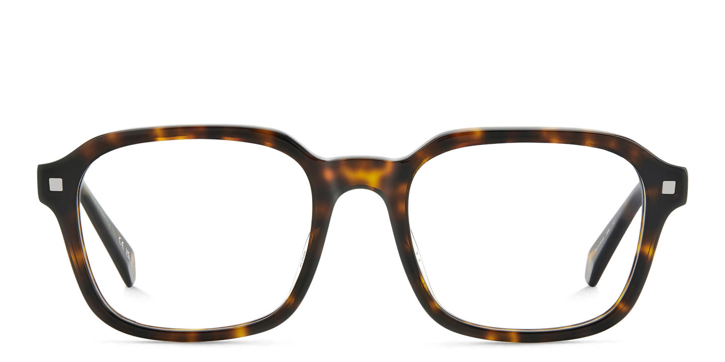 Polaroid Logo Rectangle Eyeglasses in Havana – Product Photo 0