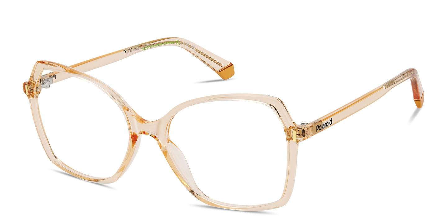 Shop Polaroid Logo Cat-Eye Eyeglasses in Pink online.